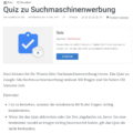 Screenshot Google Academy for Ads Quiz zu Suchmaschinenwerbung (SEM / SEA)