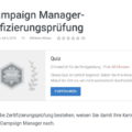 Screenshot Google Academy for Ads Quiz zu Google Marketing Platform Campaign Manager