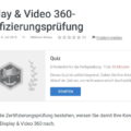 Screenshot Google Academy for Ads Quiz zu Google Marketing Platform Display & Video 360